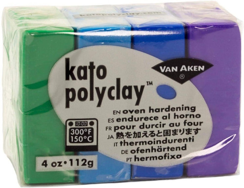 Set 4 Arcilla Polimérica Van Aken Kato Polyclay 112 G
