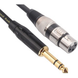 Cable De Conexion Xlr 3-pin Hembra A Trs 1/4  Macho | 2m