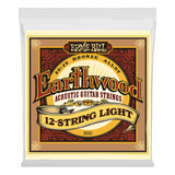 Light Earthwood 80/20 Bronce 12 Cuerdas Cuerdas De Guitarra 