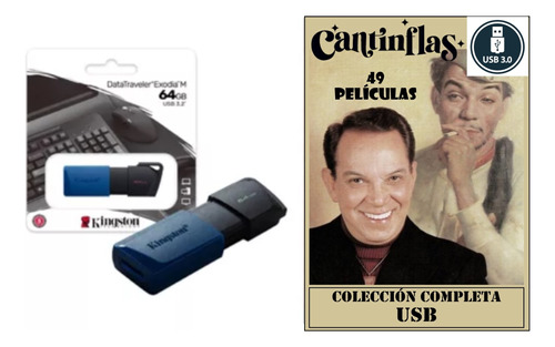 Usb 64 Gb - Cantinflas Colección