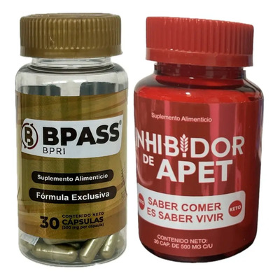 Bypass Bpri + Inhibidor De Apetito 30cap C\u002Fu Vinagre Manzana Sabor Insaboro | Meses sin interés