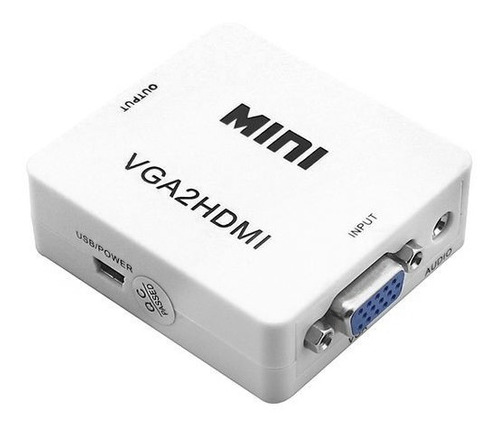 Conversor Activo Vga A Hdmi Full Hd 1080p Con Audio Adaptado