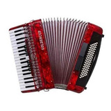 Acordeon Rojo + Estuche 80 Bajos 7+2 Reg Golden Cup Cuota