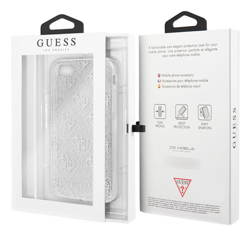 Carcasa Guess P/iPhone 8/se2 Silver Guhci8pcu4glsi