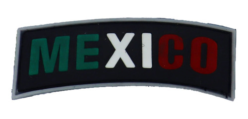 Parche Pvc Militar Tactico Banda Bandera Mexicana Airsoft