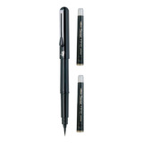 Caneta Pincel Pocket Brush Pen Pentel Preta + 2 Refil