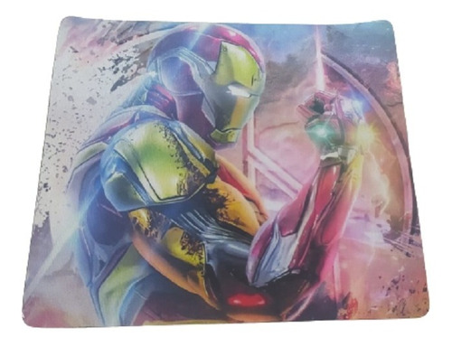 Mousepad Pequeno Marvel Homem De Ferro Com Jóias Do Infinito