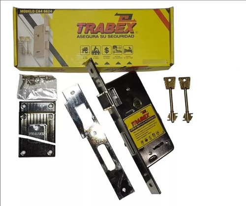 Cerradura De Exterior/seguridad Trabex 6624 Con 2 Llaves 