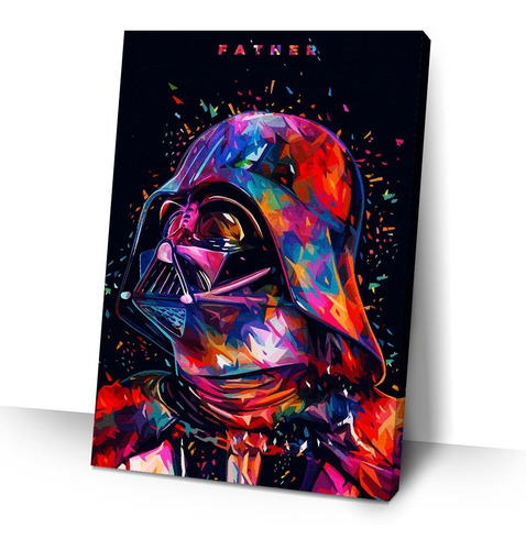Quadro Star Wars Darth Vader 40x60 Filmes Classico Moderno