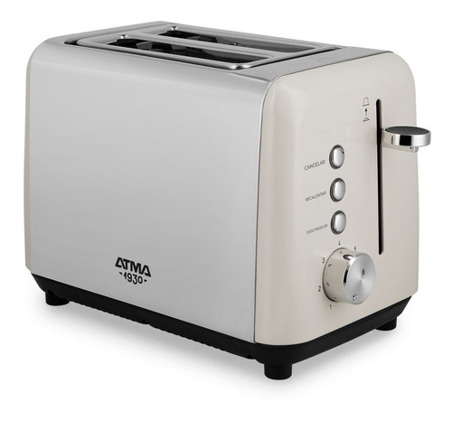 Tostadora Vintage Atma 780w Color Crema Toat21vcp