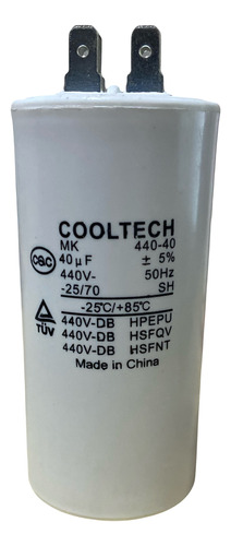  Capacitor 40 Mf 440v Cooltech 
