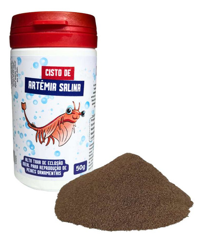 Cisto De Artêmia Salina 50g Ovos De Artemia Betta