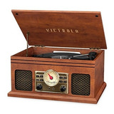 Victrola Vta-250b Tornamesa Parlante Bluetooth Radio Fm