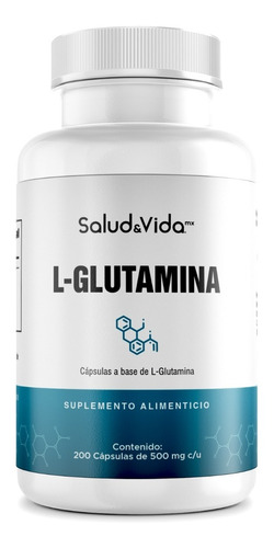 L-glutamina 200 Cápsulas 500mg Salud & Vida Mx
