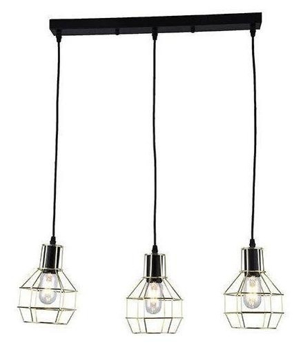 Lamp. Colgar 3 Luces Kratia E27 Cafe Oro Mp