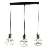 Lamp. Colgar 3 Luces Kratia E27 Cafe Oro Mp