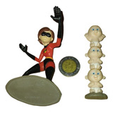 Lote De Figuras Los Increíbles Disney Pixar Elastigirl Jack 