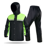 Impermeable Motociclista Reflejante Con Capucha Froggtoggs