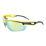 Lentes Ciclista Armazón Amarillo Mica Verde Azul Benotto