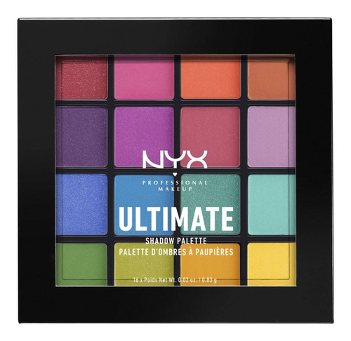 Paleta Ultimate | Nyx | 16 Tonos Color De La Sombras Variada