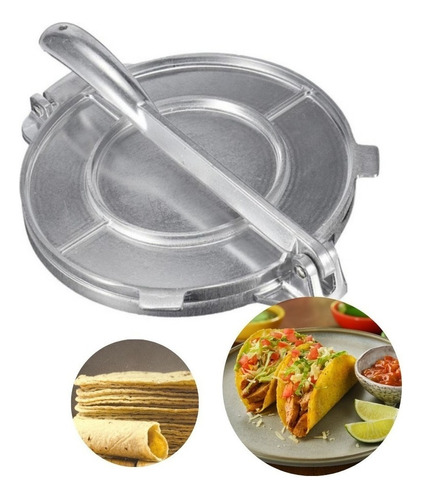 Prensa Para Tortillas 8 Pulgadas Cocina Acero Inoxidable