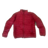 Campera Uniqlo Original Roja Sin Capucha. Ultraliviana