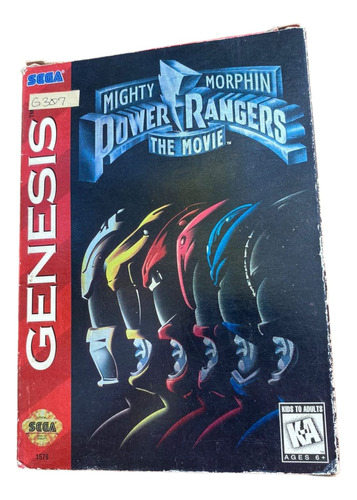 Juego Power Rangers The Movie Original Para Sega Génesis 