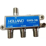 Divisor Sinal 1x3 Blindado Holland Ghs-3b Antena Uhf Vhf Net