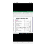 Analisis De Precios Unitarios En Excel Por Capítulos 
