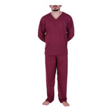 Kit 3 Pijamas Masculino Longo Básico Inverno Linha Noite