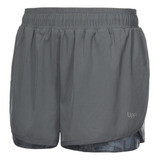 Short Mujer Lippi Go For It Shorts Azul Grisaceo