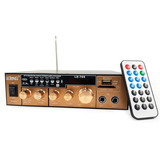 Mini Amplificador/receiver Som Bluetooth, Usb, Fm, Karaoke