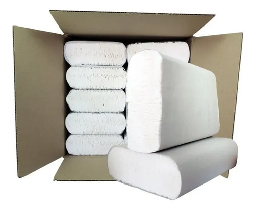 2 Cajas Toallas Intercaladas Mano Blanca Premium 20x24 X2500