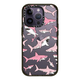 Funda Casetify Para iPhone 14 Pro Shockpr Pink Sharks