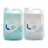 Shampoo Y Acondicionador Nov Native Aceite De Lino X 3900 Ml