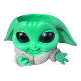 Macetero De Cerámica Diseño Baby Yoda 10cm