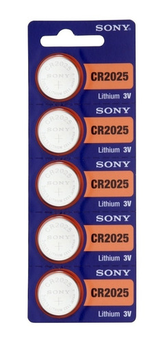 Baterías Pilas Sony Cr2025 Tira Blister De 5 Original Reloj
