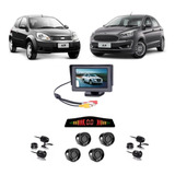 Kit Monitor Fixo Ford Ká Sensor Ré Câm Frontal Câm De Ré