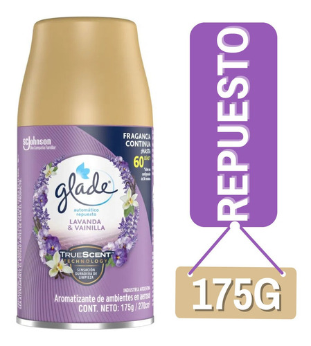 Glade Desodorante Ambiental Repuesto Lavanda Vainilla 270cc