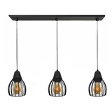 Colgante Jaula 3 Luces Deco Moderna Small Vintage 