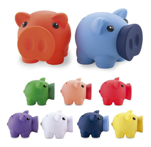 Alcancía Mini Piggy En Pvc Con Forma De Cerdito Ahorrar