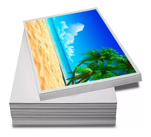 Papel Foto Brilho A4 Glossy 180g 500 Folhas Prova Dagua