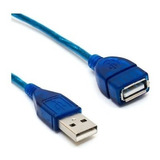 Cable Usb Extension 1.5 Metros 2.0 Con Filtro Azul 