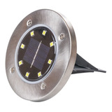 Estaca Solar Led Spot Marcador Piso Jardín Exterior X 4 Unid