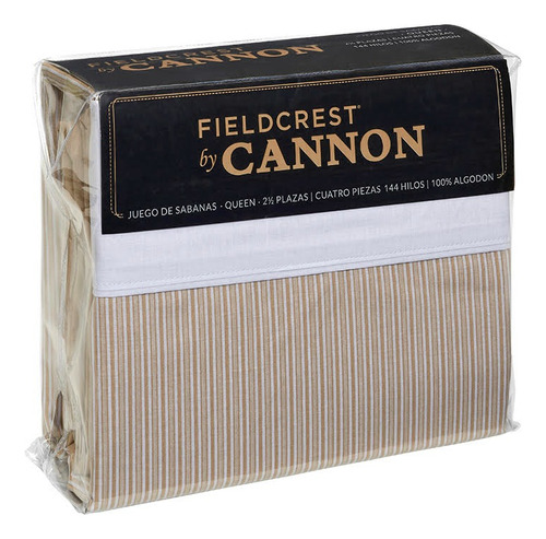 Juego Sábanas Cannon Fieldcrest Full 144 Hilos 100% Algodón