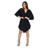 Vestido Kimono Envelope Butterfly Acinturado Com Amarração