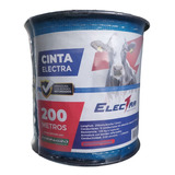 Cinta Electro Plástica Para Cerca Eléctrica 12mm 200mts Azul