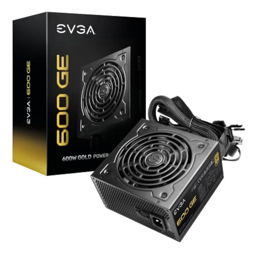 Evga 600 Ge, 80 Plus Gold 600w, Modo Eco, 5 Años De Garantía