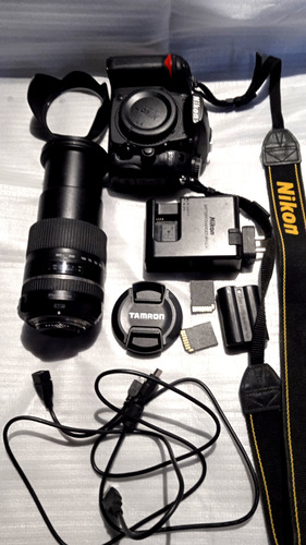 Camara Nikon D7000+ Lente Tamron 16 -300. Impecable