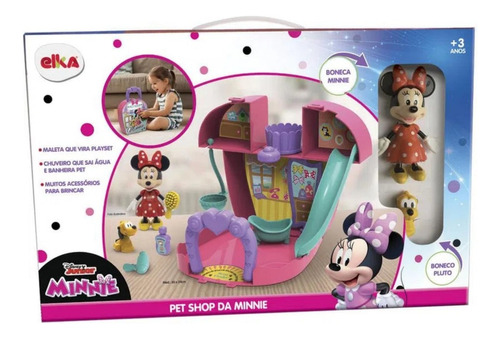 Brinquedo Elka Playset Pet Shop Da Minnie Disney - 1178